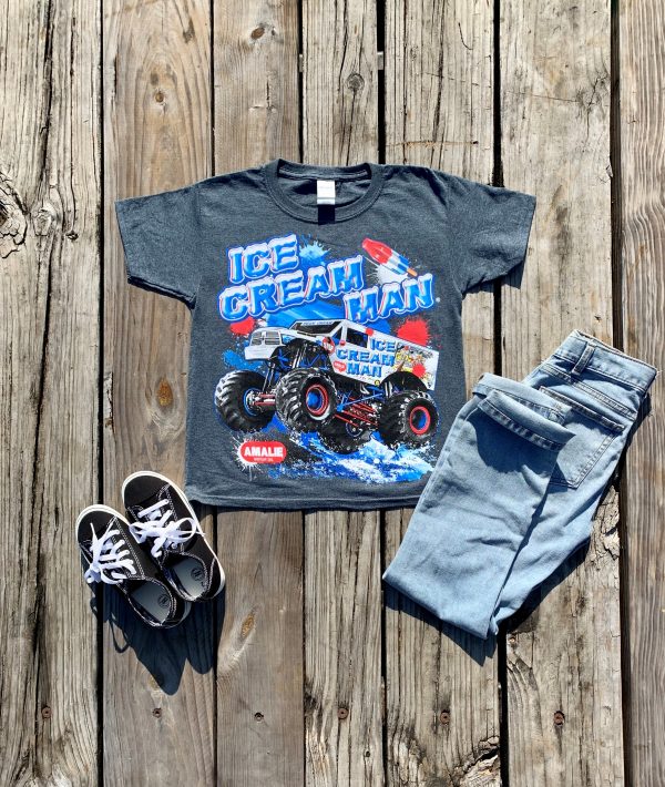 Ice Cream Man Charcoal T-Shirt