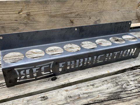 Custom 8 Slot Spray Can Holder by RFC Fabrication