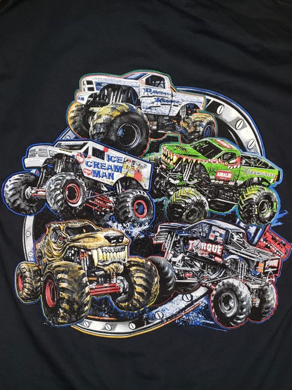 Razin Kane youth t-shirts with all trucks Black
